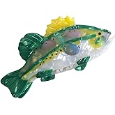 Novelty Largemouth Bass Fish Hair Clip,Acetate Claw Clips,Big Hair Clips for Women
