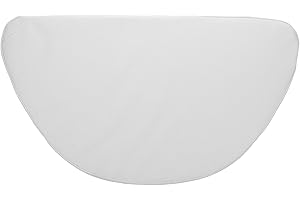 Homoyoyo Beauty Salon Massage Bed Pillow with Anti-Collapse Small Headrest Cushion, White Half-Round Cylinder