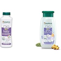 Himalaya Baby Powder (400g) & Himalaya Gentle Baby Bath (400ml)