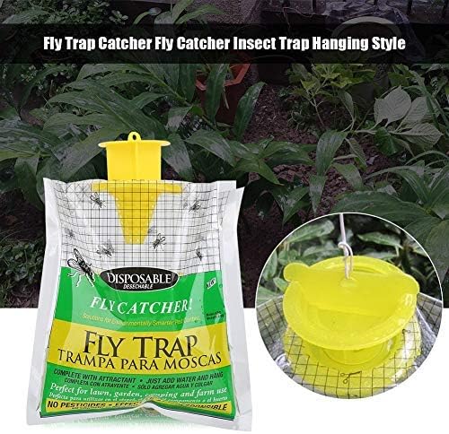 Dingln Water Bag,Rescue Fly Trap Bag Catches Up Flies Just Add Water Hang - Image 3