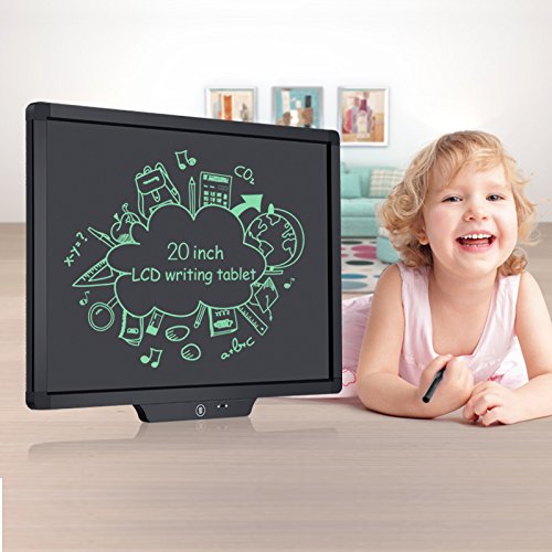 20-inch LCD eWriter Tablet, Multipurpose for Inkless Drawing/Paperless Drafting Pad Or Memo/Planning Board (20-inch, Black)