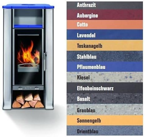 Buderus blueline Nr. 4 W wassergeführter Kaminofen 8 kW, Farbe