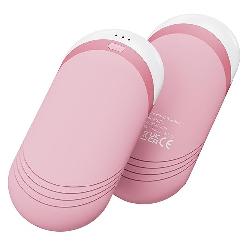 Karecel Thermally Conductive Silicone Hand Warmers Rechargeable 2 Pack, Double-Sided Heating Electric Hand Warmer, Ultra-Thin & Shockproof Heated Hand Warmer, Fits in Gloves & Pockets, Men Women Gifts