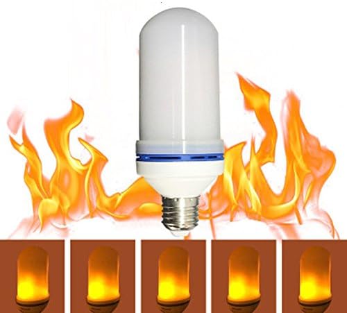 E26/ E27 LED Flame Effect Fire Light Bulbs for Decoration Lighting on Christmas Halloween Holiday Party