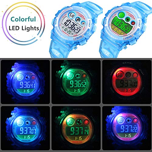 Kid Watch for Kids Digital Watch for Boys Girls Watch Multi Function LED Waterproof Watch for Kids with Alarm Wrist Watches Festival Birthday Gift - Thumbnail 2