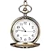 Mens Quartz Watch,Hotkey Men's Vintage Bronze Tone Spider Web Design Chain Pendant Analog Casual Fashion Pocket Watch U1 (F)