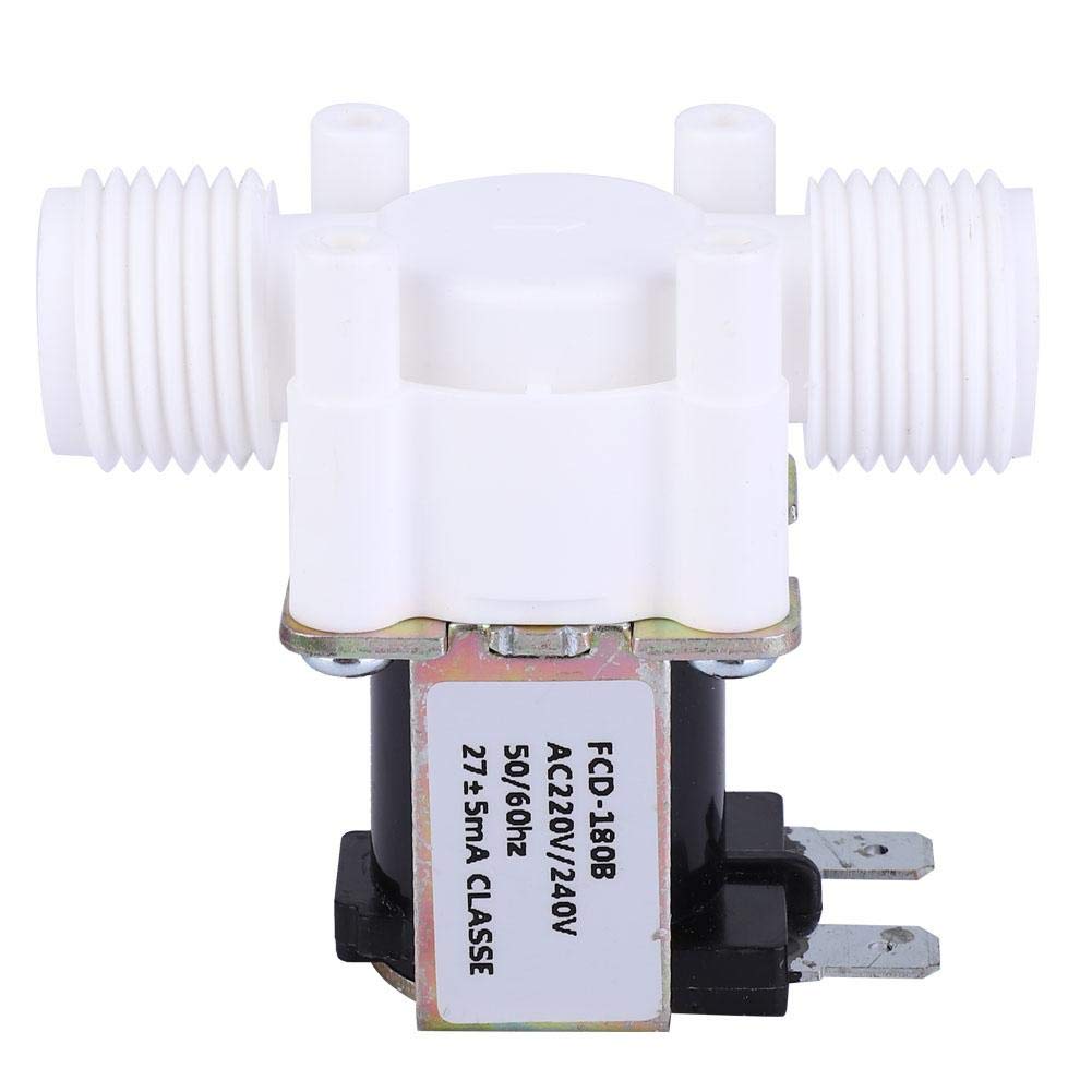 Garosa G1/2 Normally Closed Plastic Solenoid Valve Water Inlet Electromagnetic Valve DC24V One-Way Guided Solenoid Valve for Water Systems