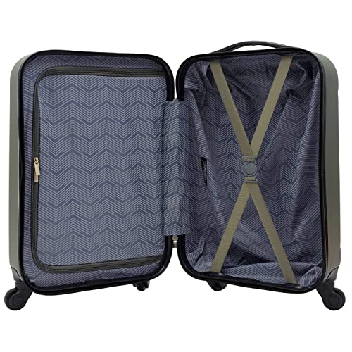 Travelers Club Cosmo Hardside Spinner Luggage, Fern Green, CarryOn 20