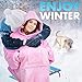 RONGO Oversized Sweatshirt Hoodie Blanket for Men, Women & Kids - Double-Sided with Sherpa & Plush Fleece Lining - Kangaroo Pocket Giant Hoody with Extra Front Pocket for Mobile Phone, Bottle or Keys