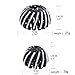 Moveagogo 2pcs Clear Rhinestone Bird Nest Hair Clip For women Expandable Ponytailer Claw Clip Hair Comb (JH)