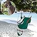 ONCLOUD Upgraded Unique Hammock Hanging Sky Chair, Air Deluxe Swing Seat with Rope Through The Bars Safer Relax with Fuller Pillow and Drink Holder Beech Wood Indoor/Outdoor Patio Yard 250LBS Green