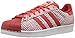 adidas Originals Men's Superstar Snake Pack Fashion Sneaker, Red/Red/White, 11 M US