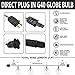 Upook Outdoor String Lights G40 Globe Patio Lights 25 Ft 27 Clear Bulbs (2 Spare) Indoor Commercial Decor Outdoor Lights Connectable Waterproof for Christmas Party Wedding Garden Porch Deck, Black…