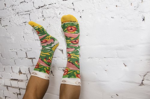 Rainbow-Socks-Pizza-MIX-Italiana-Hawaiana-Vegetariana-Mujer-Hombre-4-pares-de-Calcetines