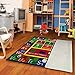 Kids Rug ABC Alphabet Numbers and Shapes Educational Area Rug Area Rug Non Skid Backing by Furnishmyplace 3'3