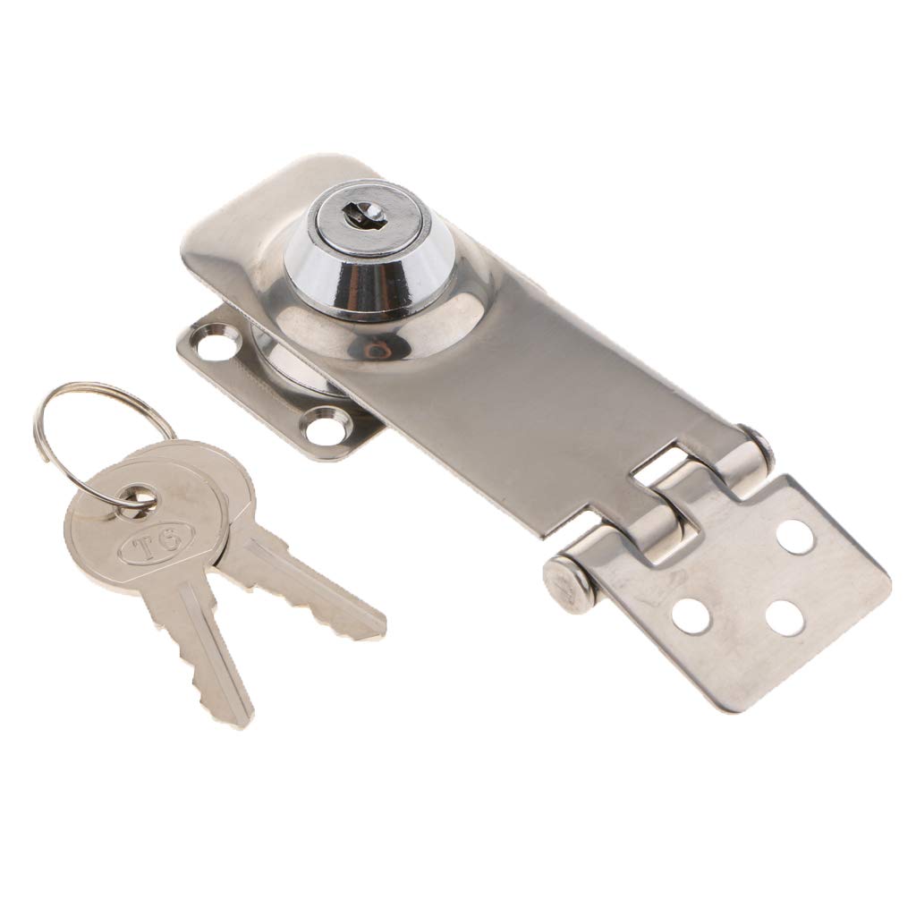 3.1 X 1.2 Inch Stainless Cabin Lock Latch Hasp for Marine Boat Yacht B