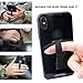 Sling Phone Grip, Strong adsorption Cell Phone Secure Holder Stretch Durable Smartphones Tablet Accessories, Ultra Slim Phone Stand Strap for iPhone X/8/7 Plus,Galaxy S7/S6/S5, iPad (Black)