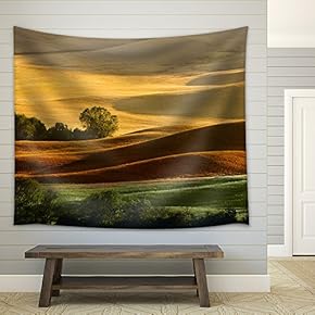 Countryside Landscape in Tuscany Region of Italy - Fabric Wall Tapestry Home Decor - 51x60 inches