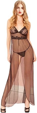 long black sheer nightgown