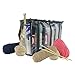 Houseables Knitting Bag, Crochet Organizer, Yarn Tote, 1 Pack, Clear, 6 Compartments, Crocheting Supplies, Knit Accessories, Drawstring, Needles Holder, Thread Dispenser, Storage Box, with Zippers