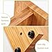 QIKE Bamboo Magnetic Knife Block Stand Holder Strong Magnetic to Ensure Security