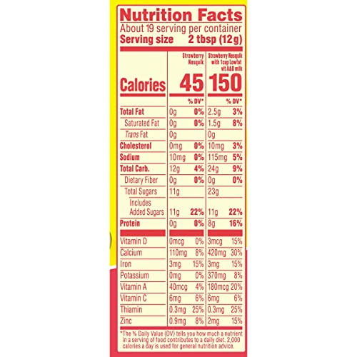 Nesquik Strawberry Powder Drink Mix 9.38oz Pricepulse