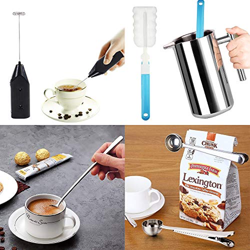 French Press Coffee Maker (34 OZ), French Press Stainless Steel with 2