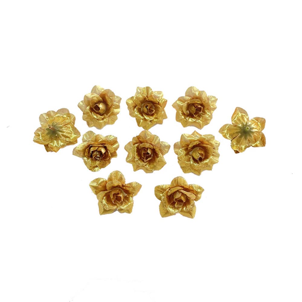Pack of 10 Artificial Flowers Flower Heads Colourful Artificial Flowers Heads Flowers Roses Simulation Decoration Flower Head Artificial Flowers Artificial Flower Heads for DIY Crafts Wedding Party