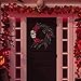 KI Store Halloween Wreath for Door 16-Inch Halloween Decorations for Haunted House Party Trick or Treat