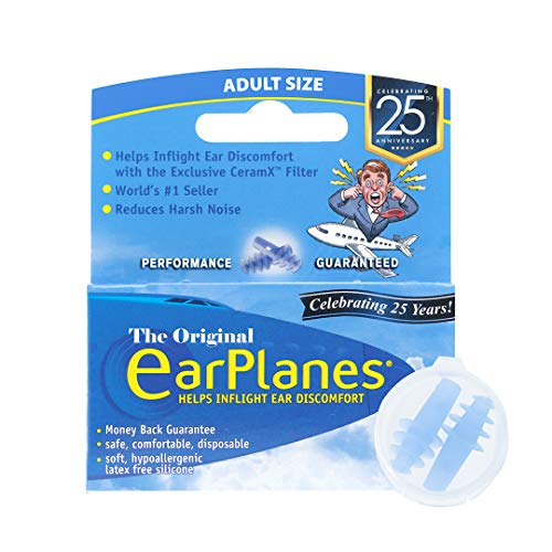 New Super Soft Adult EarPlanesÂ® Ear Plugs Airplane Travel Ear Protection 1 Pair
