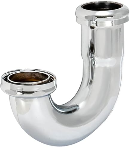 ZM Heavy-Duty J-Bend Sink Trap with a Captive Nut Connection, 1-1
