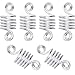 BBTO 50 Pieces Copper Hair Dreadlocks Coil Hair Wraps Braiding Dread Locks Metal Hair Cuffs (Silver)