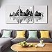 Wall Art for Living Room Canvas Prints Artwork Bathroom Wall Decor Black and White Abstract Mountain Geometric Picture Watercolor Painting 3 Pieces Framed Bedroom Wall Decorations Office Home Decor