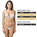 X-HERR Women Push up Triangle Brazilian Thong Bikini Set Swimsuits(Marble & White,Medium)