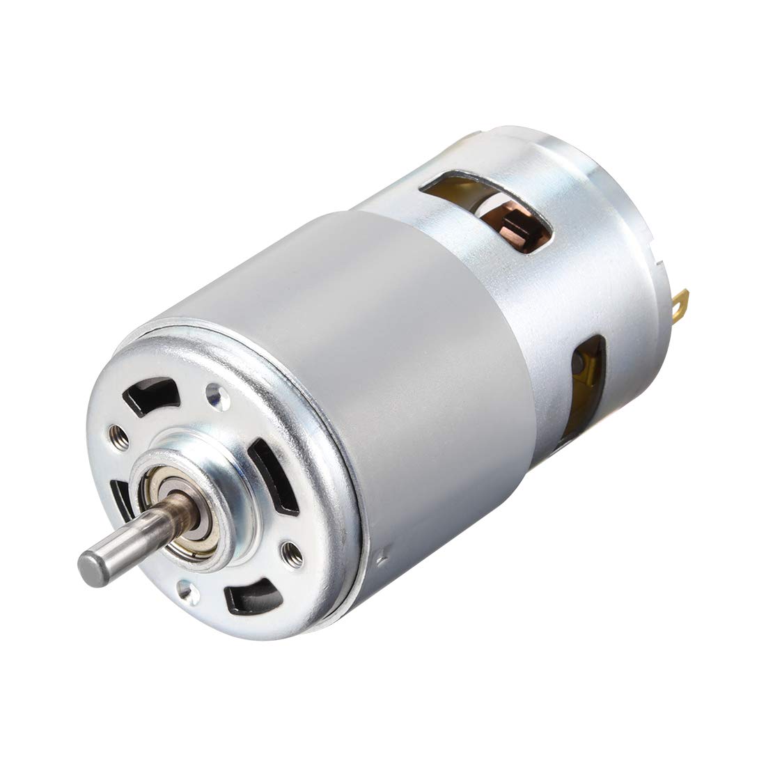 sourcing map DC Motor 24V 24000RPM 1.6A Electric Motor Round Shaft for RC Boat Model DIY Hobby