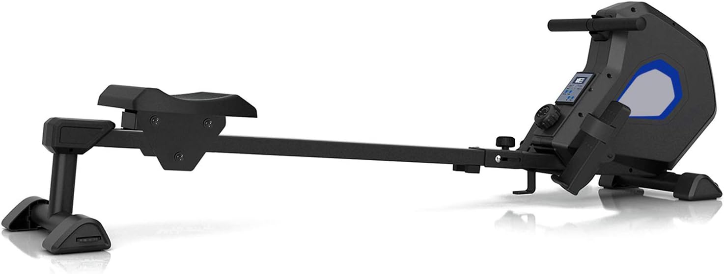 Tricodale Rowing Machine - Foldable Compact Indoor Rower with Magnetic Tension System, LED Screen, 15° Tilt Angle, 8-Level Resistance Adjustment Fitness Equipment for Home Use