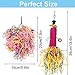 kathson Chicken Toys for Hens, Natural Colorful Loofah Shredder Toy and Foraging Shredding Hanging Toy Ideal for Chook and Medium Parrots Parakeets Budgies(2 Packed)thumb 1