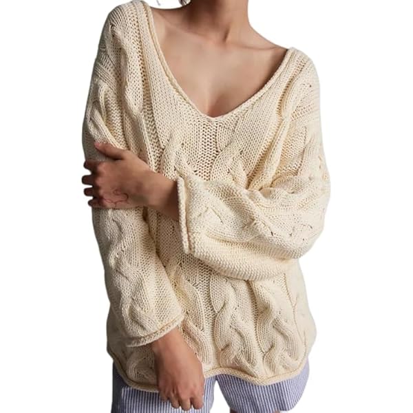 【CTHY】HIGH-END OVERSIZE KNIT（Size2） Amazon.com: Chvity Oversized Cable Knit Sweater for Women - Cozy