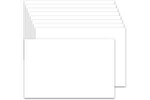 PRUDIUT 50 Pack 5x7 Cardstock Paper, 80lb White Cardstock Thick Paper Heavyweight Cardstocks for Printer, Postcards, Wedding Invitation, Thankyou Cards