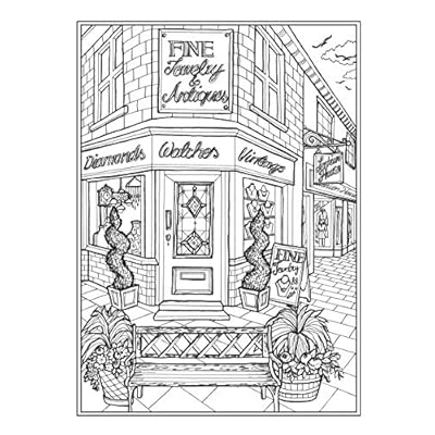 Buy Creative Haven Main Street Coloring Book Creative Haven Coloring Books Paperback April 15 2020 Online In Indonesia 0486842444