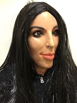 Rubber Johnnies TM Kim Kardashian Maske Latex Reality TV-Star Promi Maskenkostüm Masken