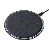 CHOETECH Wireless Charger, Qi Certified 7.5W Wireless Charging Pad Compatible with iPhone Xs/XS Max/XR/X/8/8 Plus, 10W Fast Charge Samsung Galaxy S10/S10+/S10E/S9/Note 9/S8, Superior Zinc-Alloy & PU