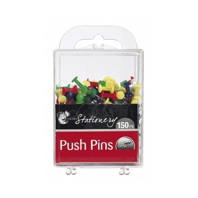 Multi Coloured Push Pins Box of 150 Amazon.co.uk Kitchen & Home