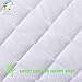 Waterproof Crib Mattress Protector, Quilted Fitted Breathable Toddler Baby Mattress Cover, Organic Bamboo Soft Crib Mattress Pad, White (52x28)