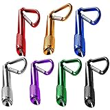 WedFeir 7pcs Mini LED Keychain Flashlight, Battery Powered Torch Light, for Camping, Hiking, Hunting, Backpacking, Fishing and Other Outdoor Activities. (7 Colors)