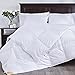 puredown Lightweight White Goose Down Comforter Duvet Insert 300 Thread Count 100% Cotton Fabric 600 Fill Power Full/Queen Size White