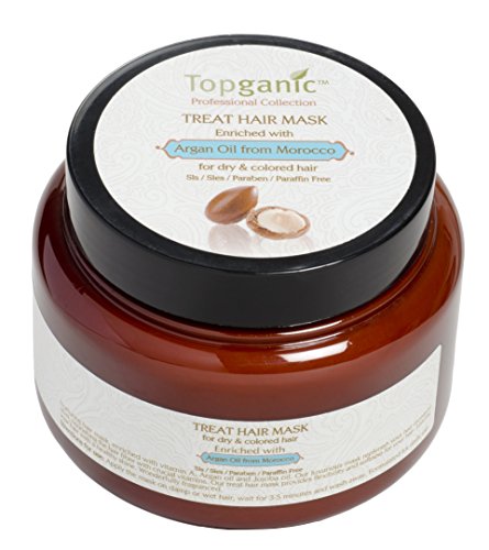 Topganic Treatment Hair Mask with Argan Oil, 16.9 Ounce
