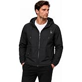 Spyder Mens Windbreaker Jacket - Hooded Lightweight Breathable Hiking | Water Resistant, Full Zip, Everyday Layer for Hiking, Commutes, Travel, Errands, and Cool-Weather Days