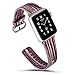 Compatible Apple Watch Band 42mm 44mm,Pierre Case Genuine Leather Iwatch Strap Rainbow Replacement Bands Stainless Metal Clasap Compatible iWatch Series 4 Series 3 2 1 Edition Women Men(I)