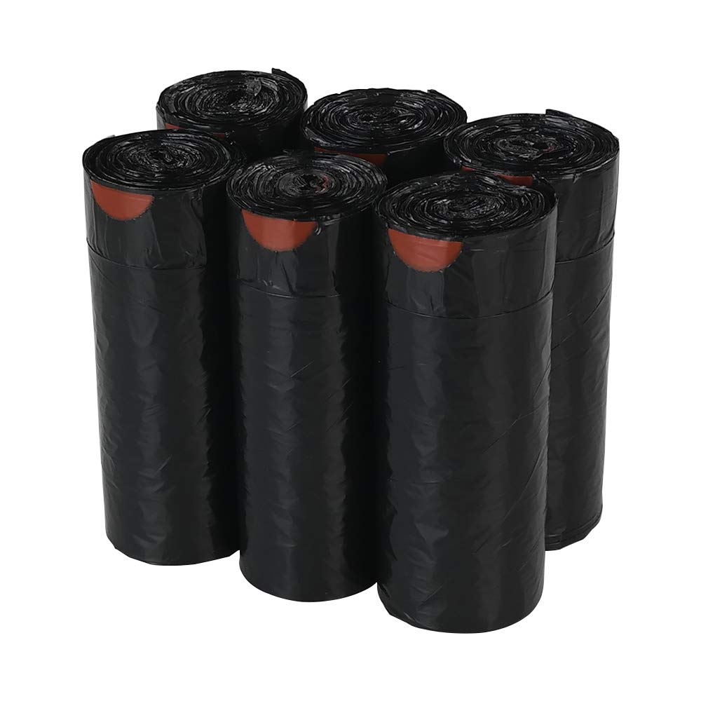 Callyne 210 Black Drawstring Bin Liners, 30 Liters Bin Bags